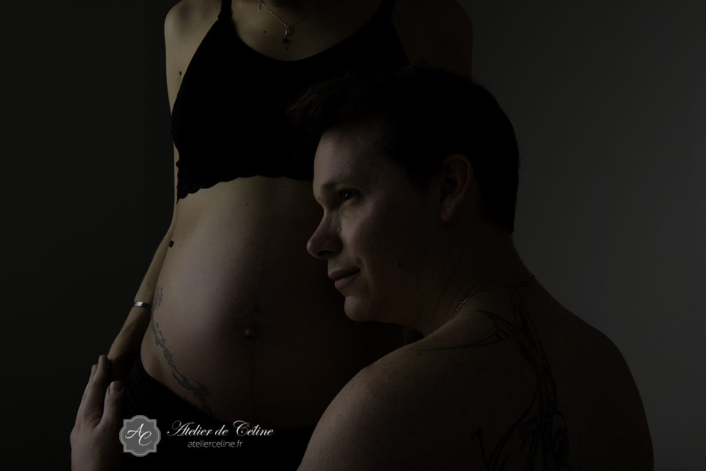 Séance grossesse, femme, studio, femme enceinte (3)
